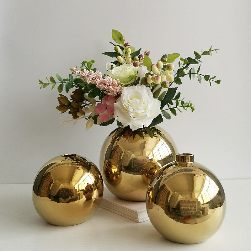 Decorative Round Ceramic Bouquets Holder Kalsten