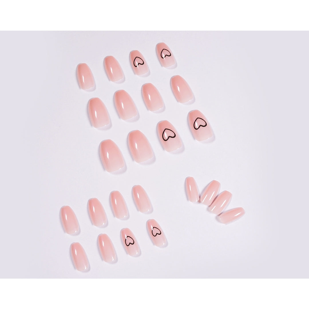 Artful Nail Art with Delicate Hearts Kalsten