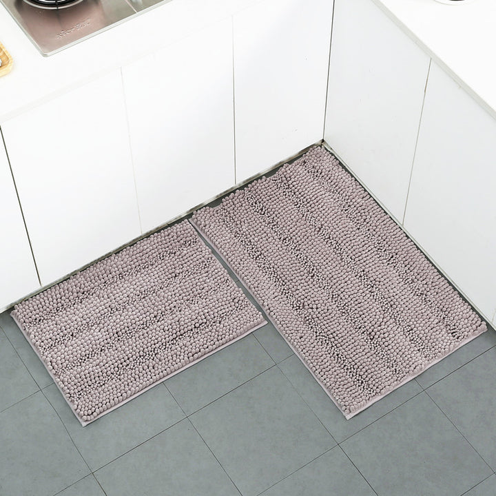 Textured Microfiber Kitchen Mat Set Kalsten