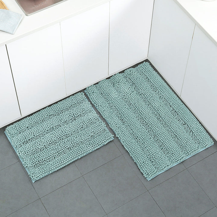 Textured Microfiber Kitchen Mat Set Kalsten