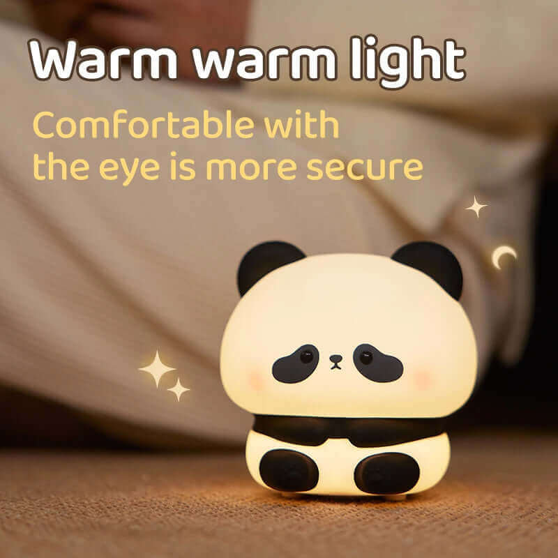 Panda LED Night Light Cute Silicone Night Light USB Rechargeable Touch Night Lamp Bedroom Timing Lamp Decoration Children's Gift Home Decor | Kalsten