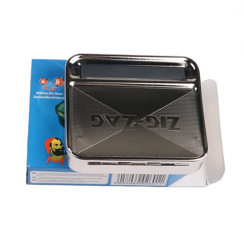 Automatic Rolling Box Dispenser For Hand-Rolled Cigarettes With Built-In Paper Feeder And Compact Travel Case