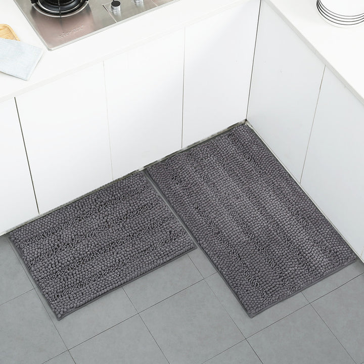 Textured Microfiber Kitchen Mat Set Kalsten