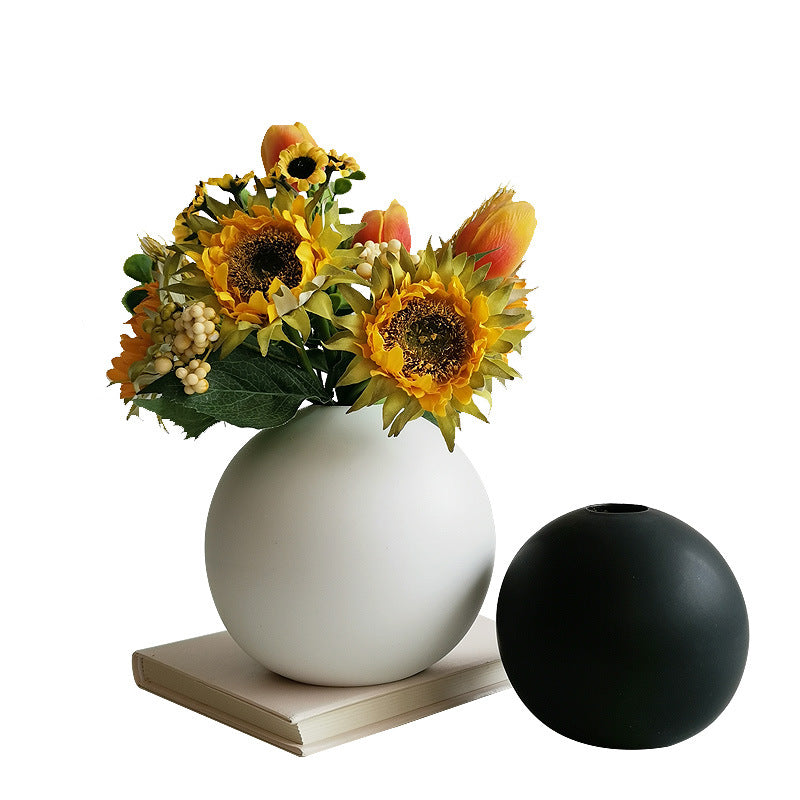 Decorative Round Ceramic Bouquets Holder Kalsten