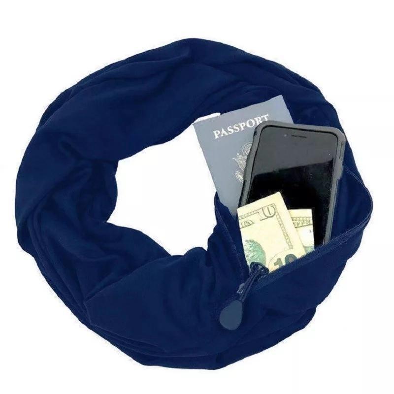 Kalsten | Warm scarf with hidden pocket for winter