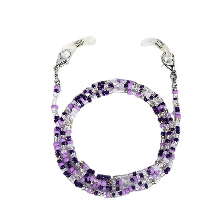 Colored bead necklace with carabiner clasp Kalsten