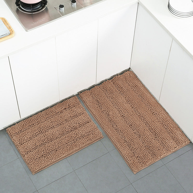 Textured Microfiber Kitchen Mat Set Kalsten