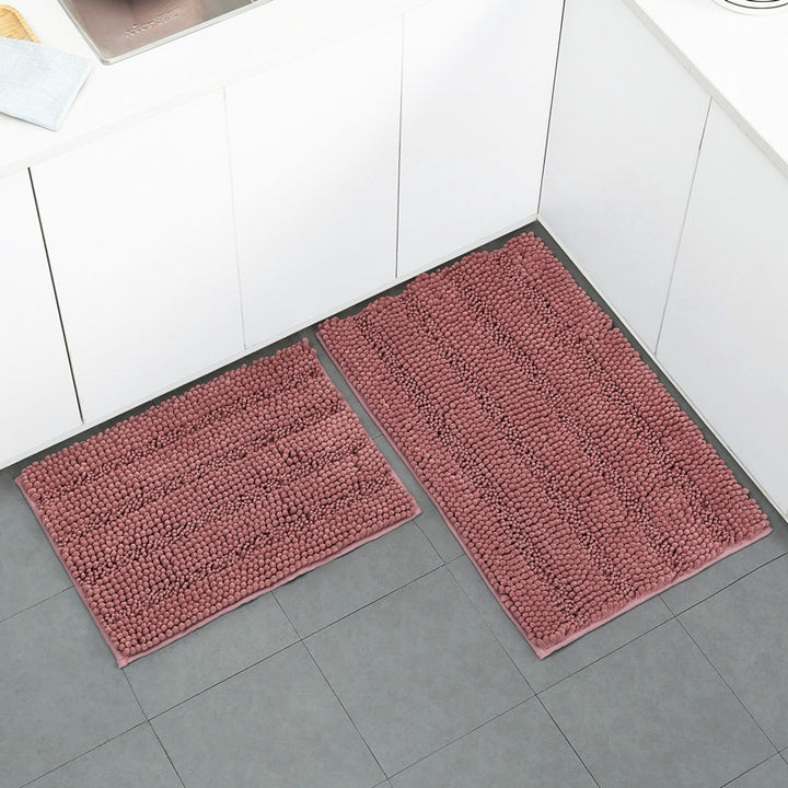 Textured Microfiber Kitchen Mat Set Kalsten