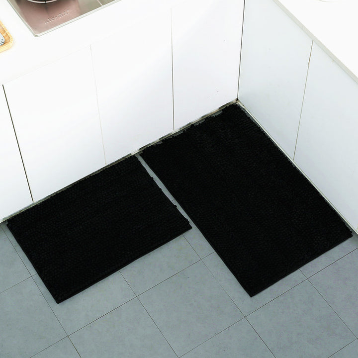 Textured Microfiber Kitchen Mat Set Kalsten