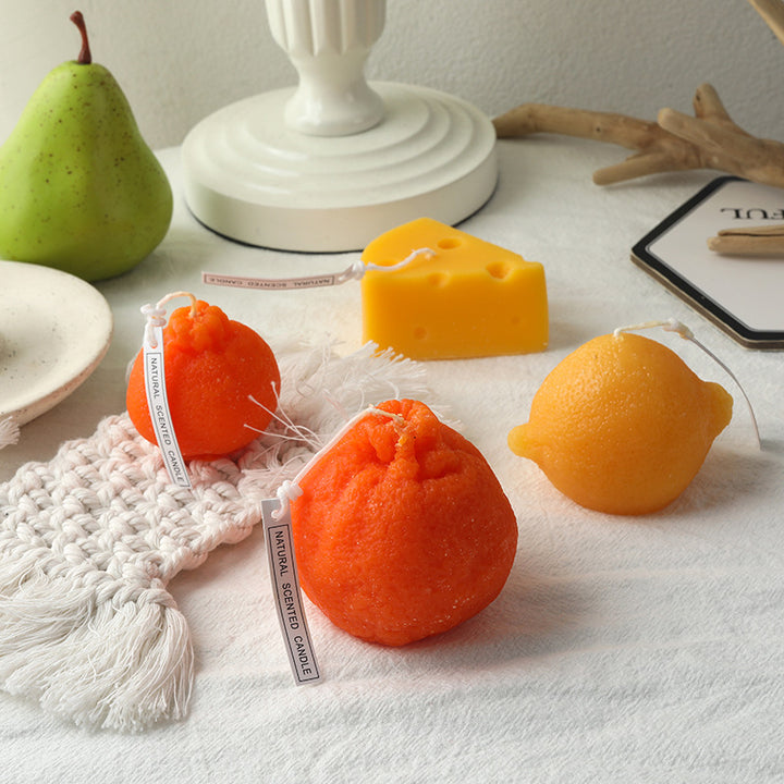 Textured Kernel Sculpted Scented Soy Wax Pillar Candle