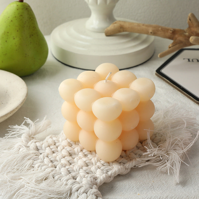 Decorative Realistic Lemon-Shaped Scented Soy Candle with Cotton Wick