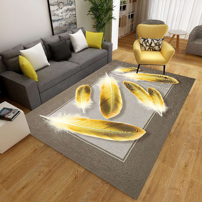 Kalsten | Minimalist 3D Geometric Rug Multi-Color Polypropylene Area Rug Pet-Friendly Non-Slip Machine Washable Rug for Large Room