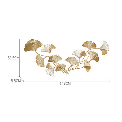 Decorative Ginkgo Leaf Wall Sculpture Kalsten