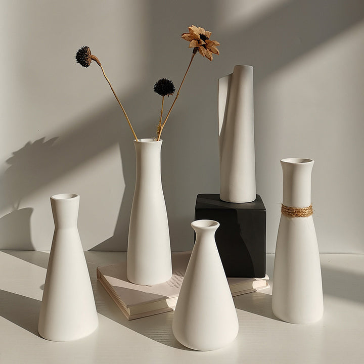 Contemporary Geometric Ceramic Vase Kalsten