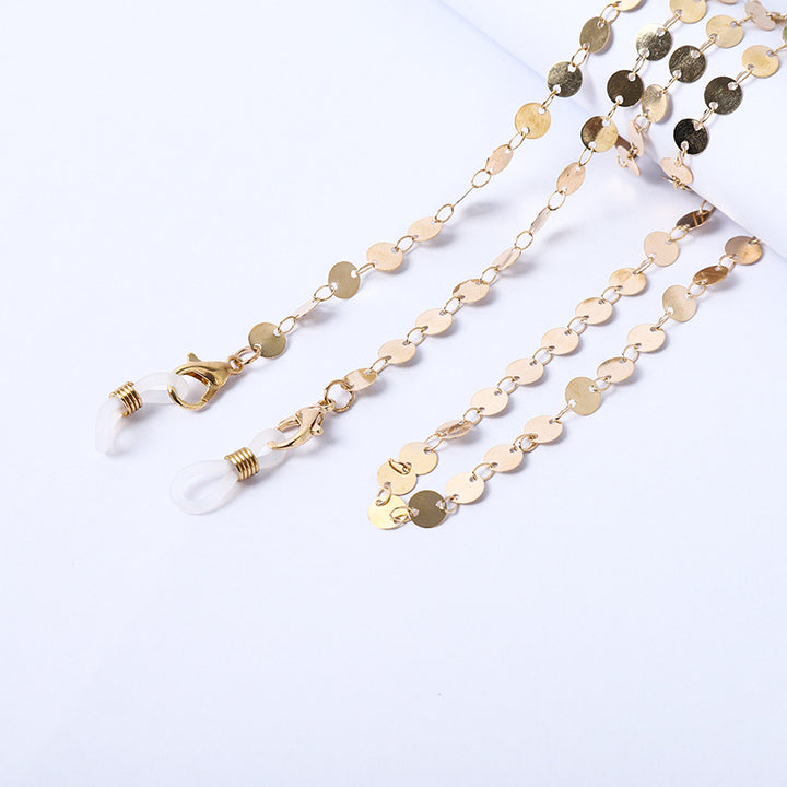 Necklace with beads and transparent pendants Kalsten