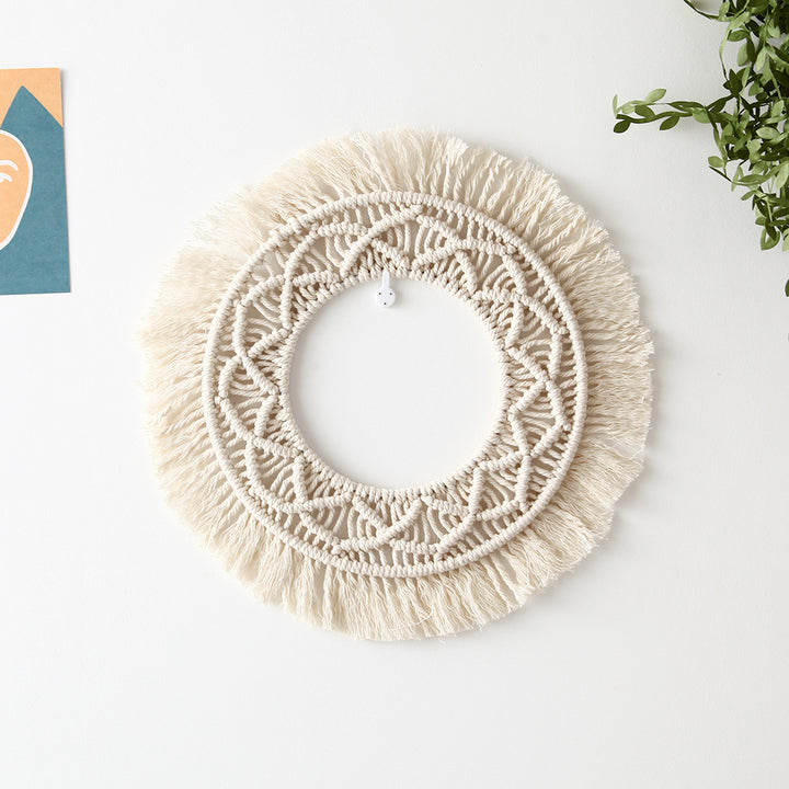 Bohemian Macrame Wall Mirror Kalsten