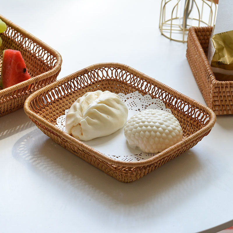 Handmade square basket Kalsten