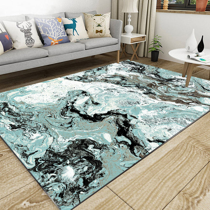 Kalsten | Industrial Style Living Rug Multicolored Expressionism Rug Synthetic Non-slip Pet-friendly Machine washable Rug