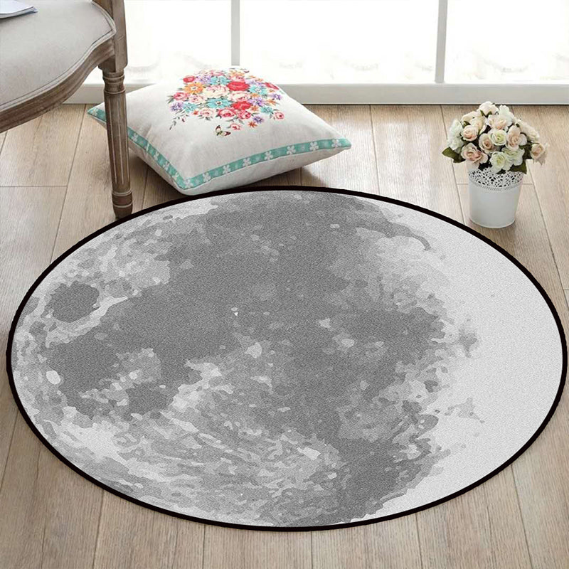 Kalsten | Realistic Multicolor Cosmos Print Rug Polyester Modern Carpet Pet Friendly Non-Slip Machine Washable Rug for Children's Room