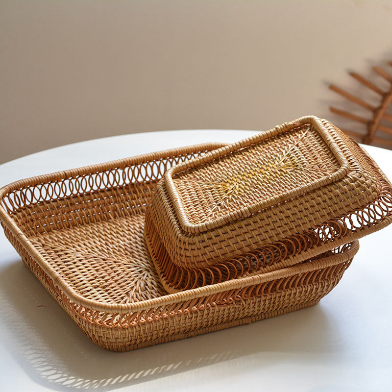 Handmade square basket Kalsten