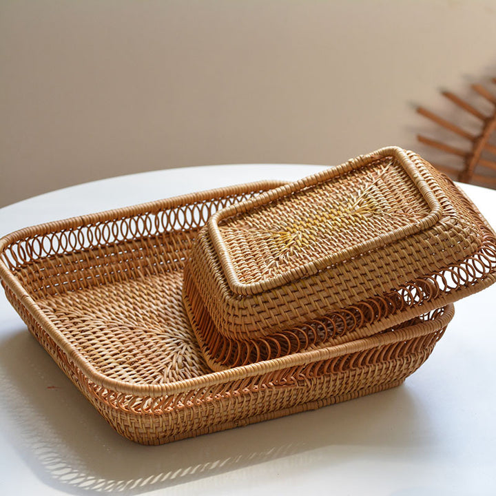 Handmade square basket Kalsten