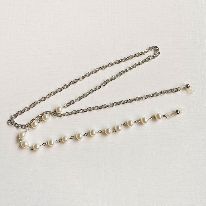 Fashionable glasses frame with pearl chain Kalsten