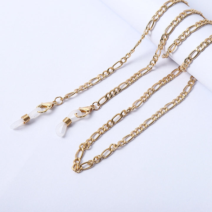 Necklace with beads and transparent pendants Kalsten