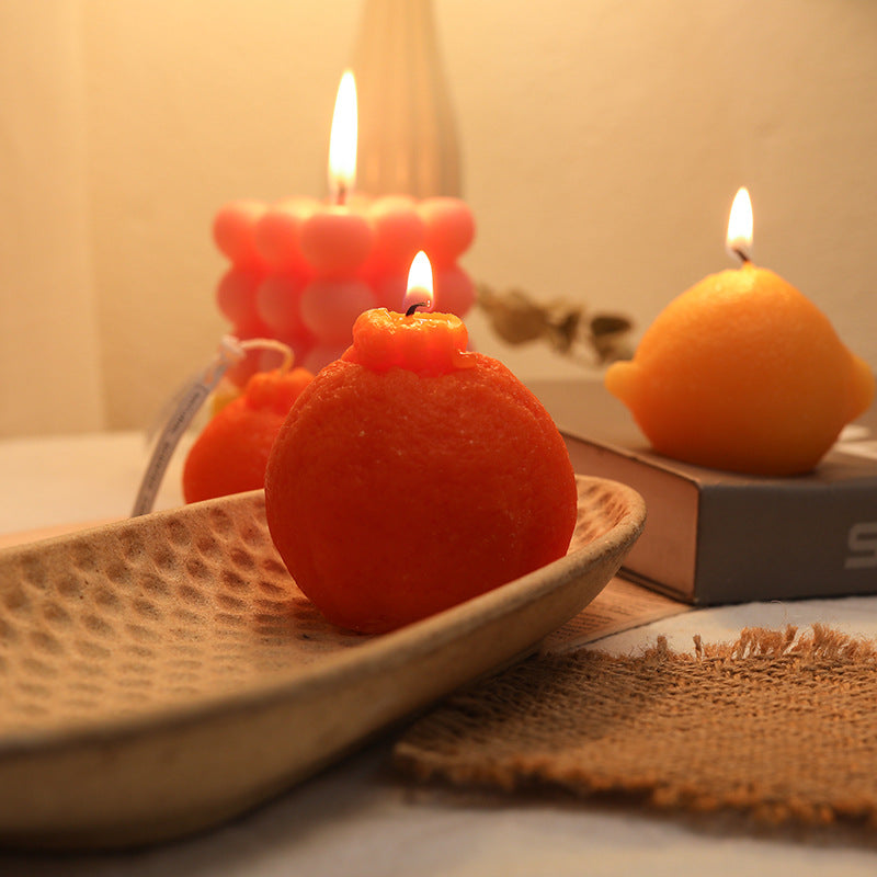 Textured Kernel Sculpted Scented Soy Wax Pillar Candle