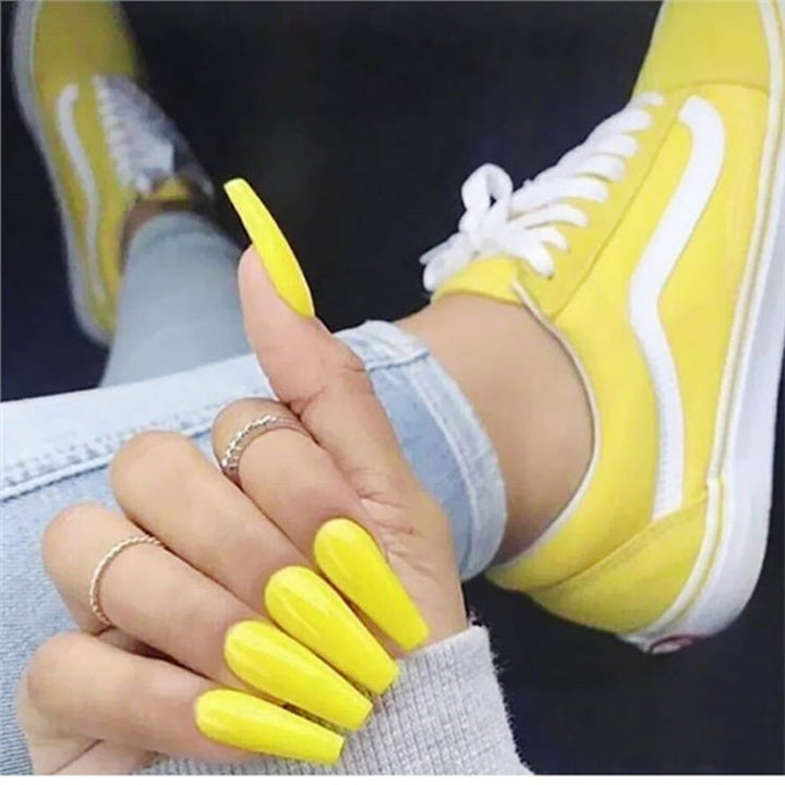 Long Coffin Press-On Nail Tips