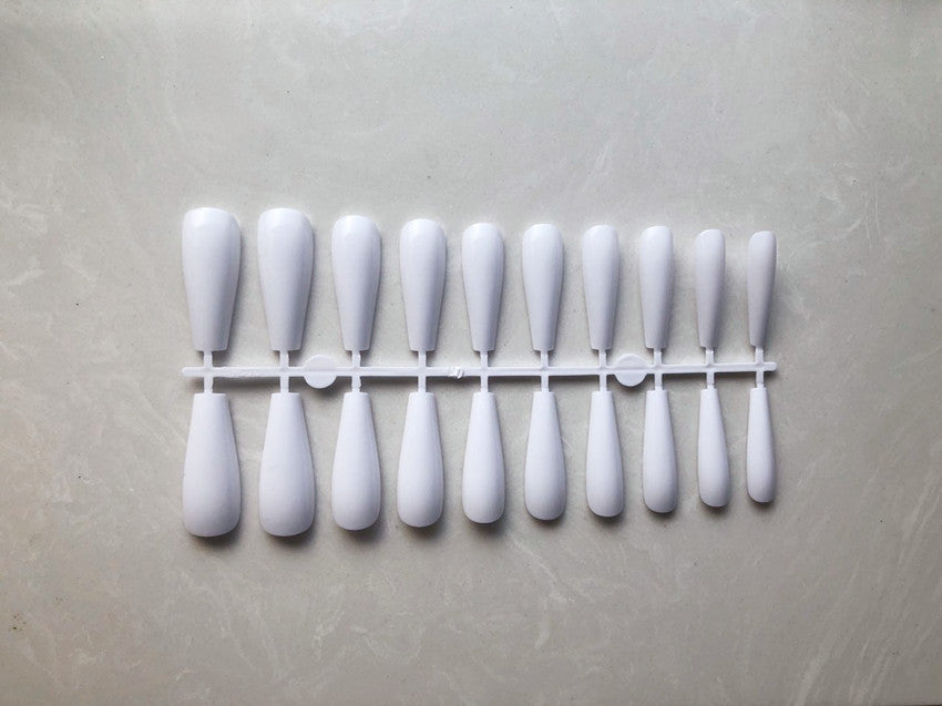 Long Coffin Press-On Nail Tips