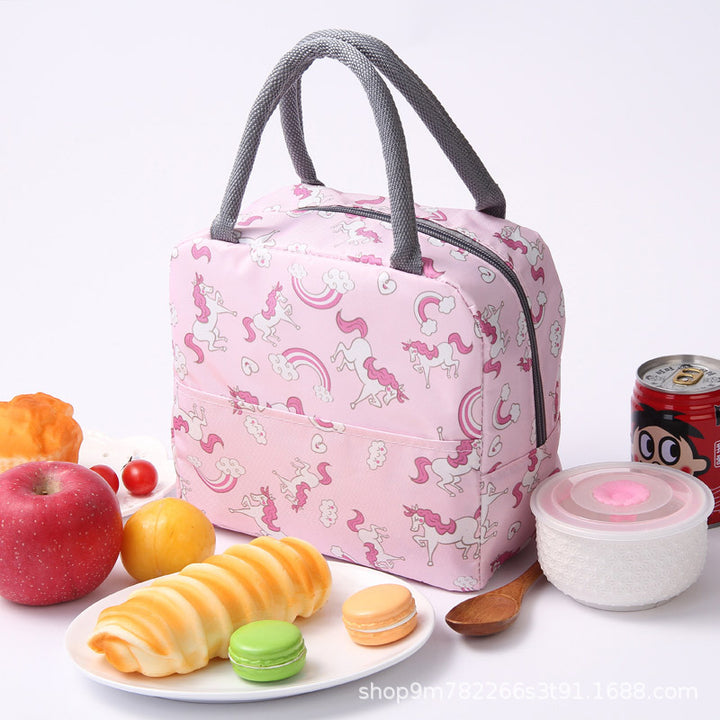 Insulated Flamingo Pattern Lunch Bag Kalsten