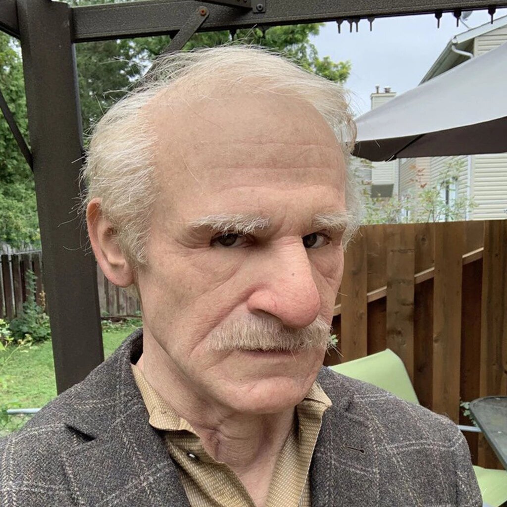Kalsten | Creepy Old Man Mask – Realistic Latex Halloween Mask for Adults