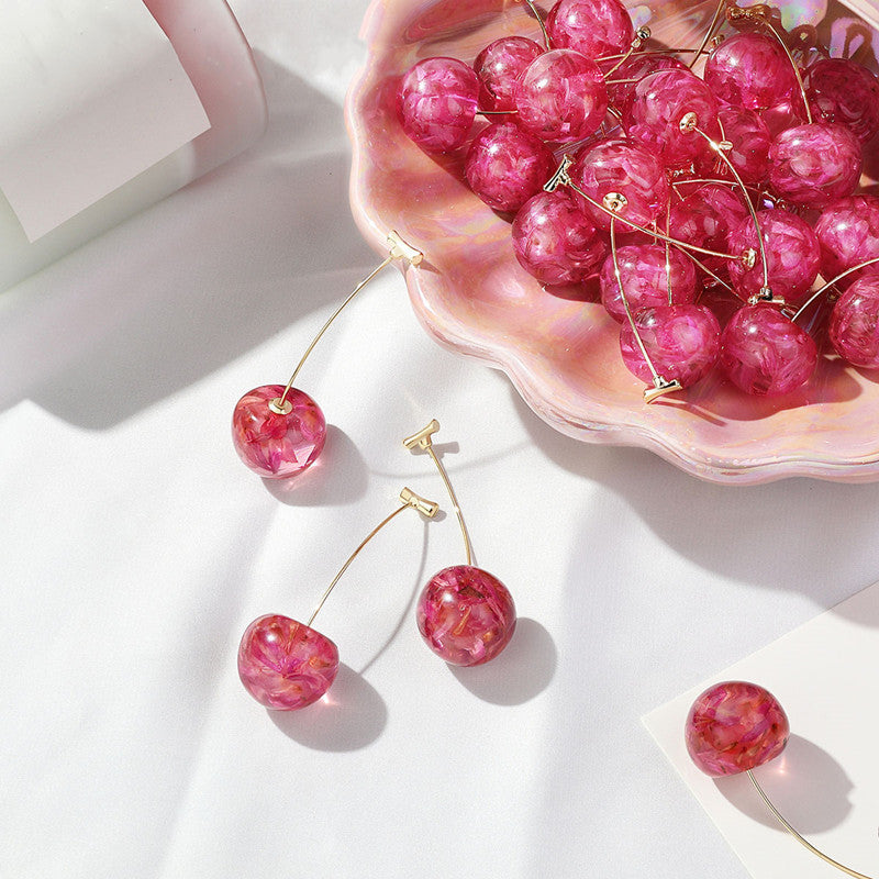 Artistic Fruit-Inspired Drop Earrings Kalsten