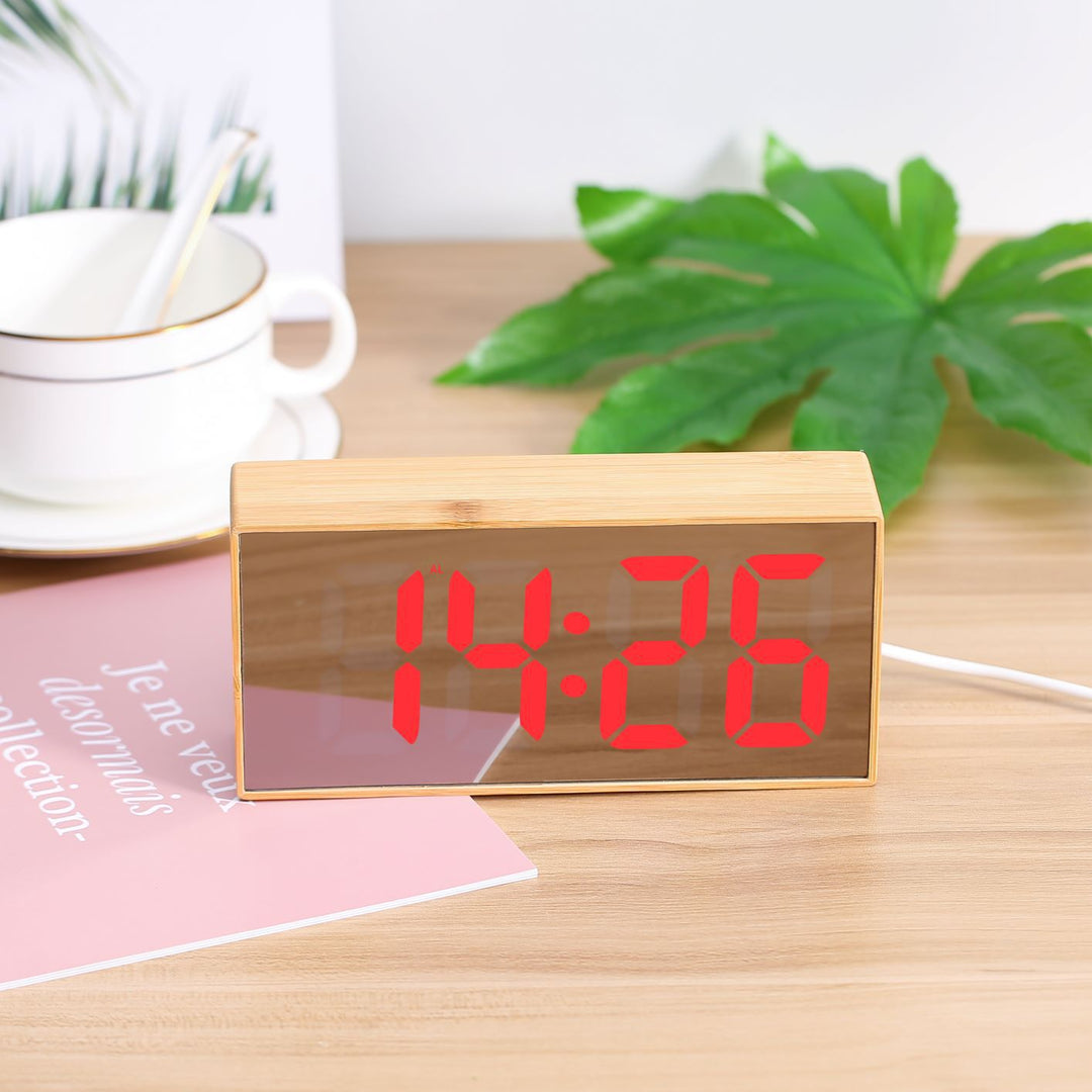 Digital Wooden Alarm Clock Kalsten
