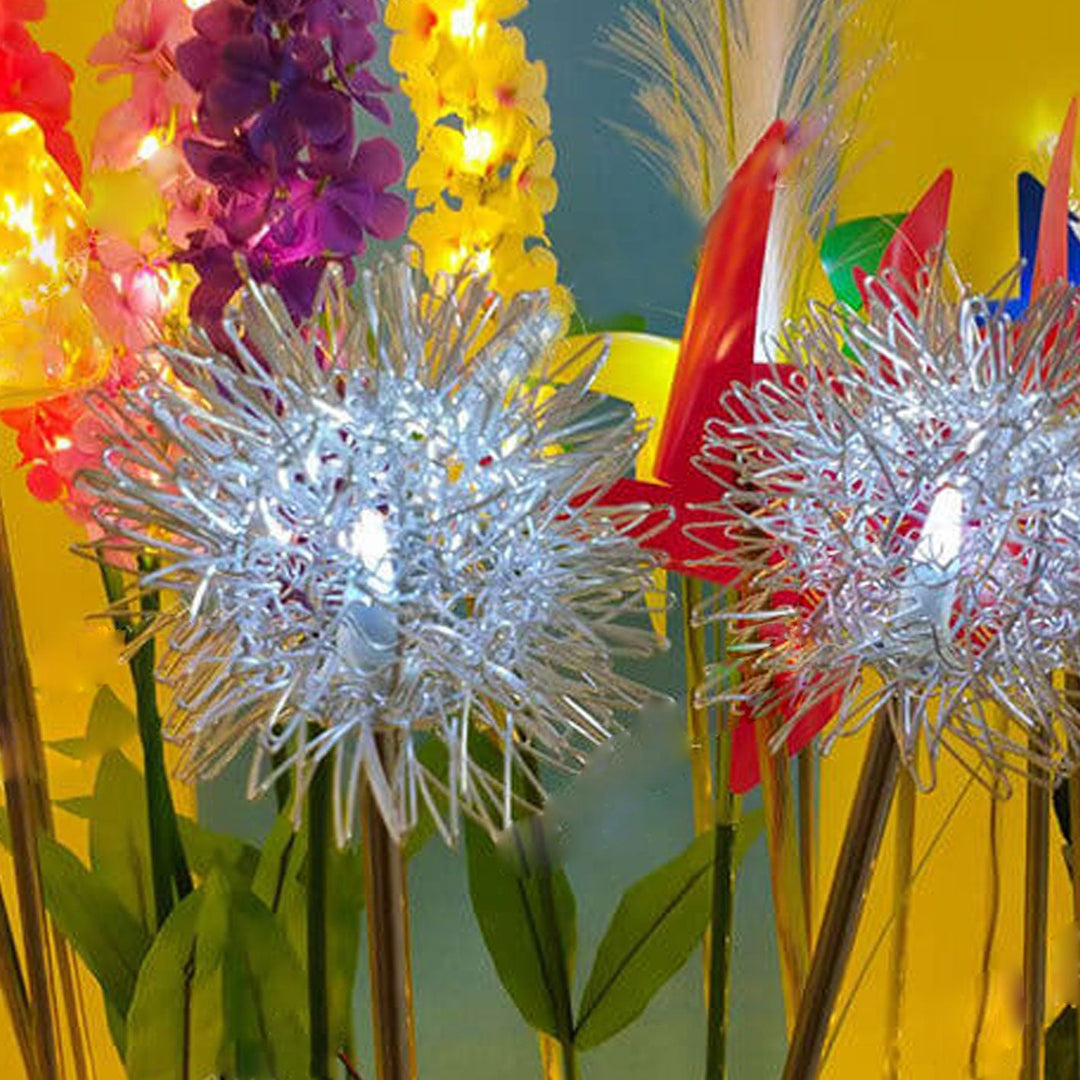 Solar Dandelion Aluminum Wire Globe Light LED Outdoor Waterproof Luminous Garden Insert Ground Landscape Light | Kalsten