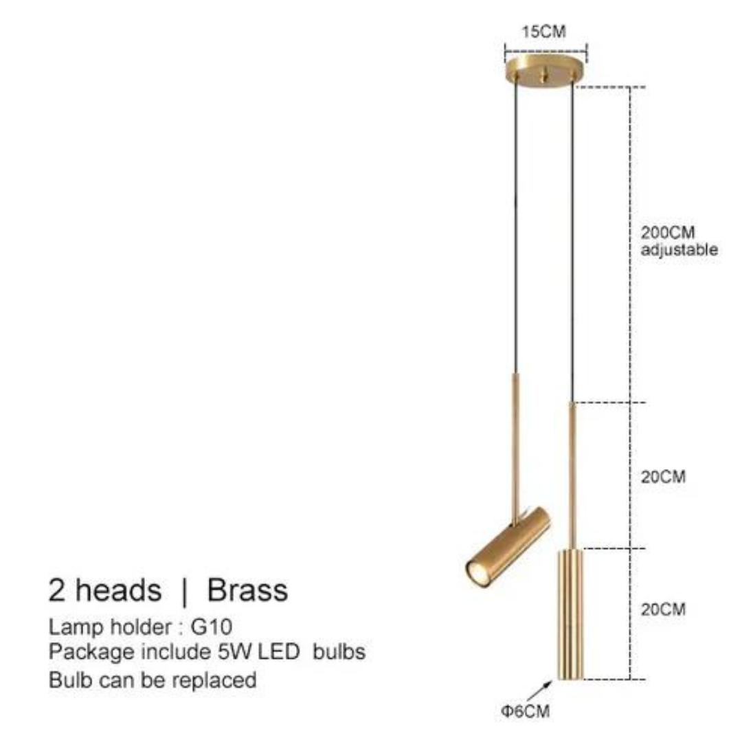 Elegant LED Pendant Lamp for Atmospheric Bedrooms – 15m² Kalsten
