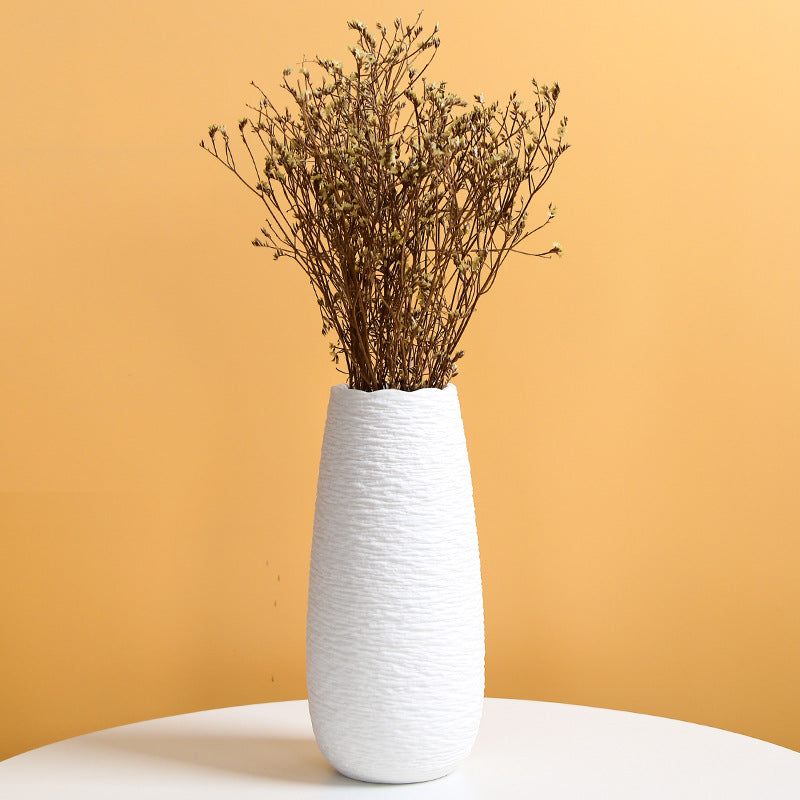 Elegant Textured Ceramic Flower Vase Kalsten 1790310357