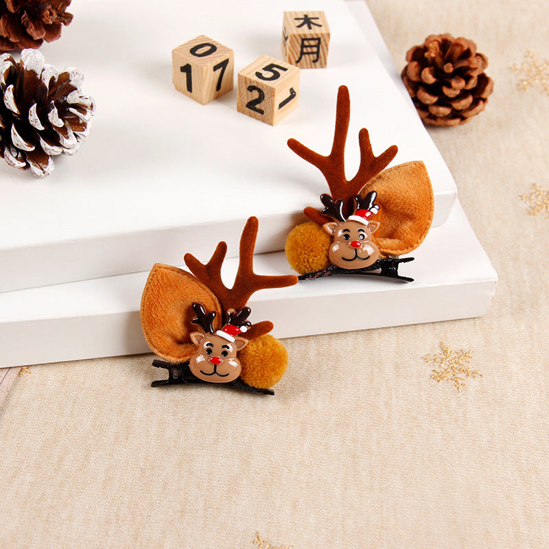 Festive Snowman Antlers Clip