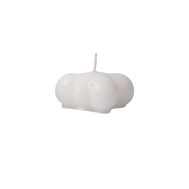 Geometric Bubble-Cube Sculptural Tabletop Wax Candle