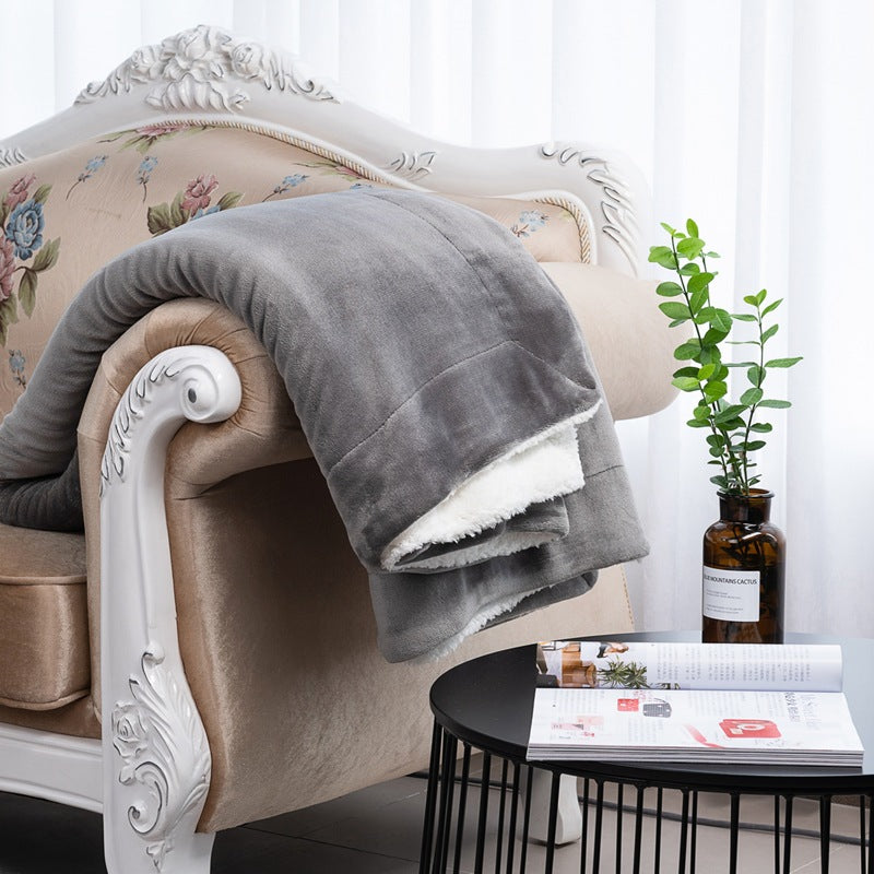 Ladies cozy reversible blanket with high-quality microfiber fabric Kalsten