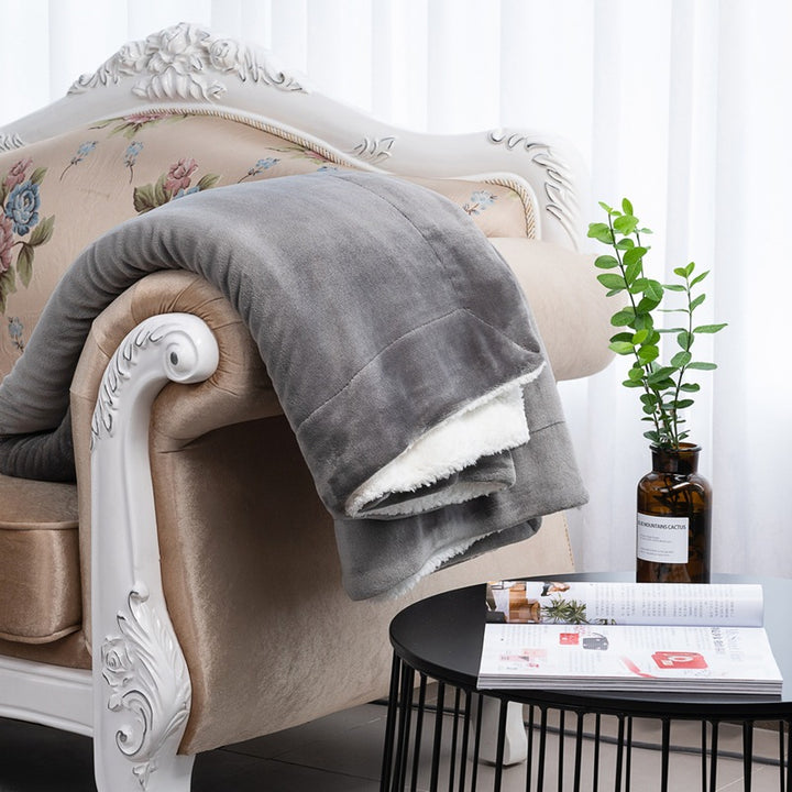 Ladies cozy reversible blanket with high-quality microfiber fabric Kalsten