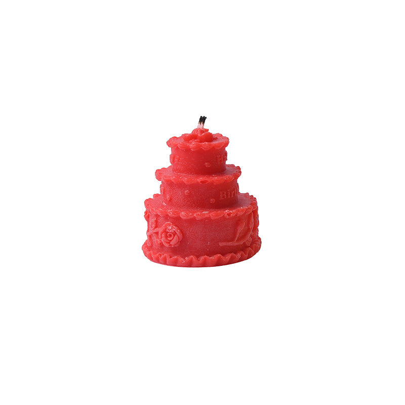 Geometric Bubble-Cube Sculptural Tabletop Wax Candle