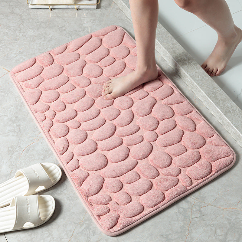 Textured Memory Foam Bath Mat Kalsten