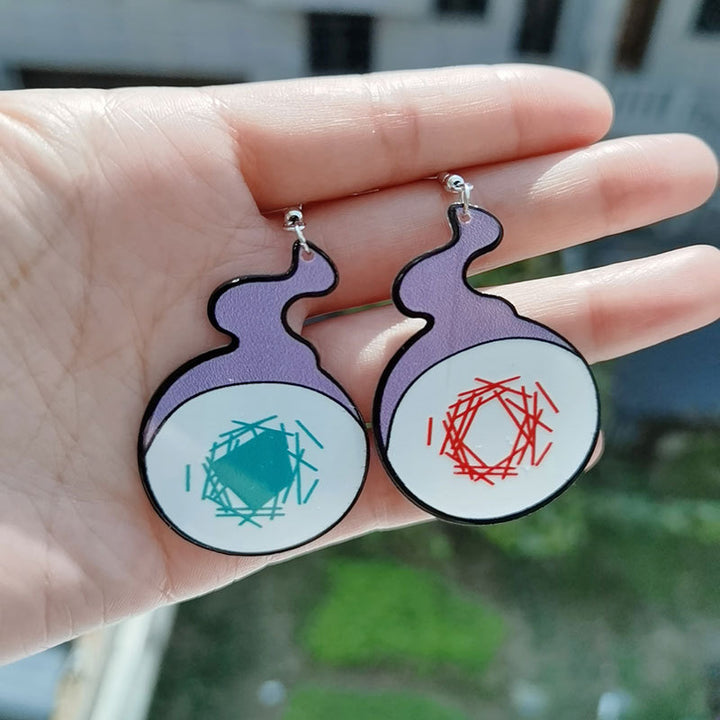 Playful Potion Bottle Dangle Earrings Kalsten