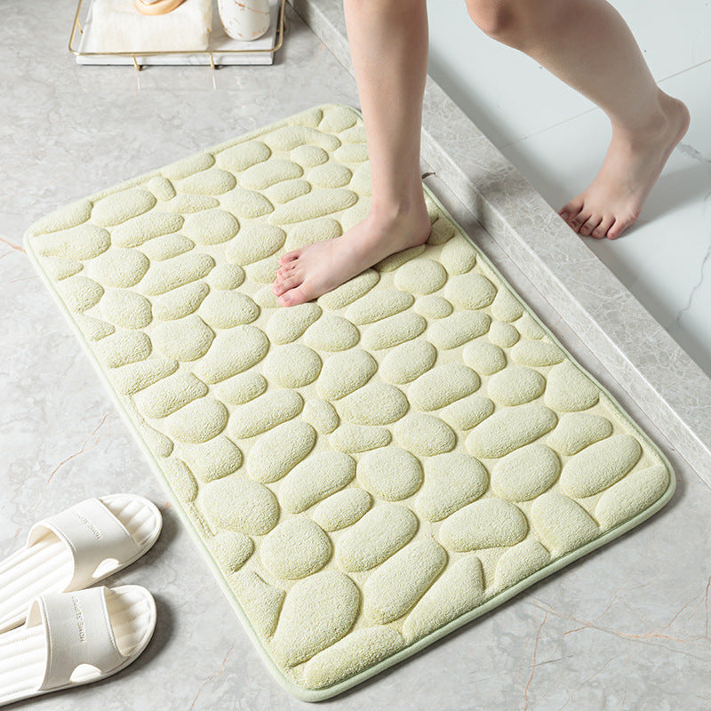 Textured Memory Foam Bath Mat Kalsten