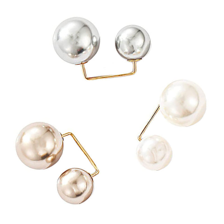 Modern Geometric Double Ball Brooch Kalsten
