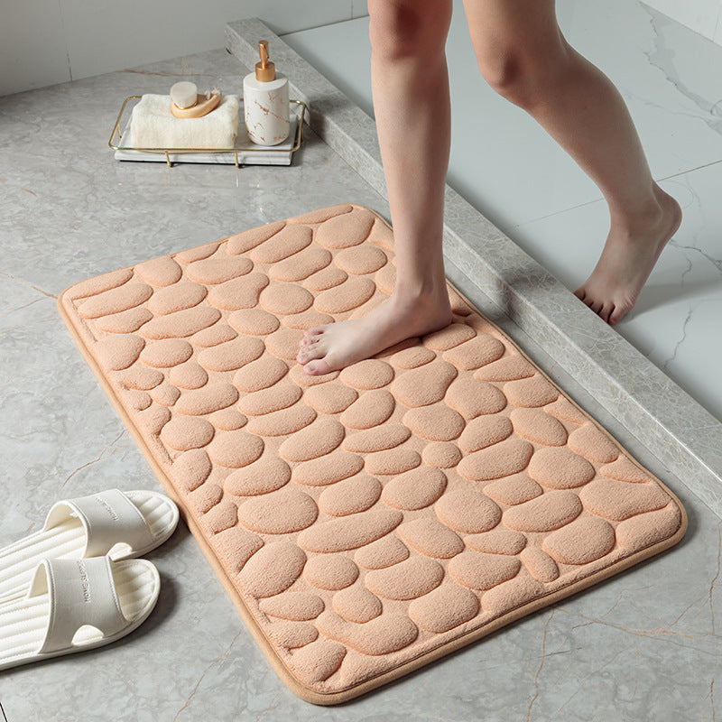Textured Memory Foam Bath Mat Kalsten