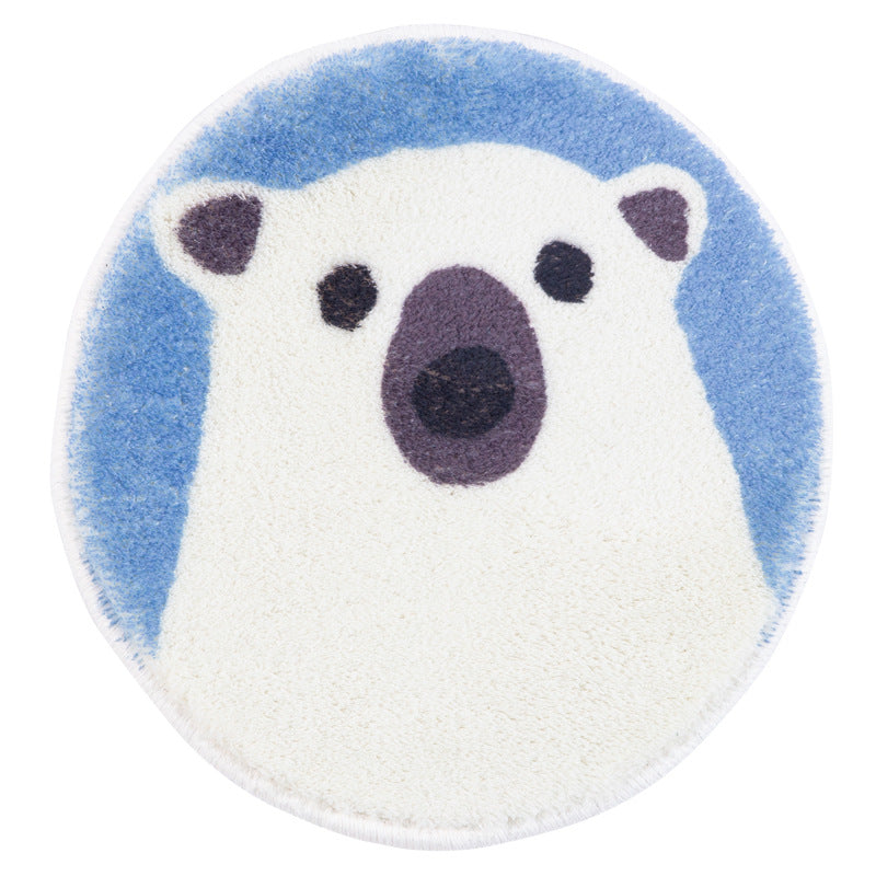 Round microfiber coasters with cute animal motifs and non-slip backing Kalsten