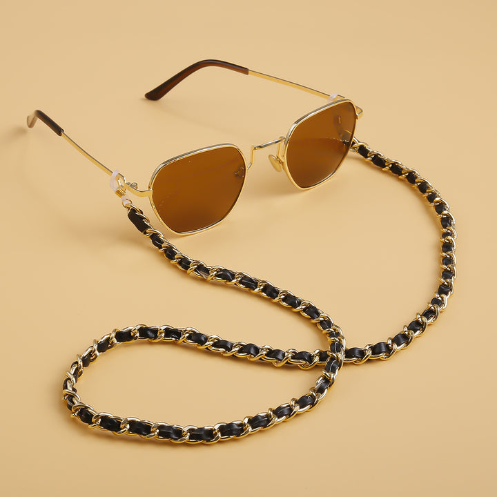 Fashionable Cat-Eye Sunglasses with Chain Strap Kalsten