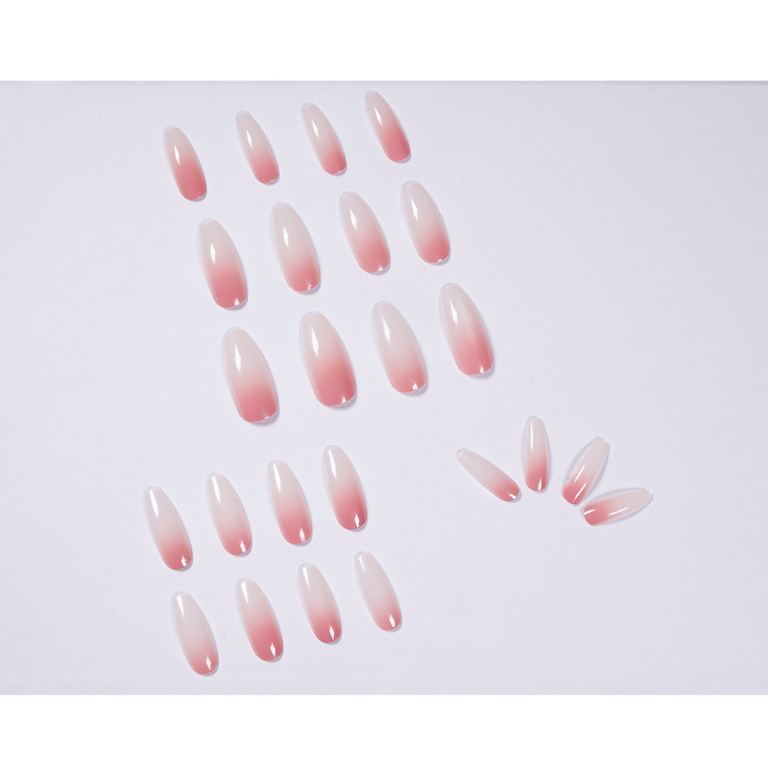 Artful nail extensions with ombre design Kalsten